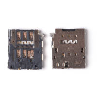 Коннектор SIM для Samsung G920F (Galaxy S6)/G925F (S6 Edge)