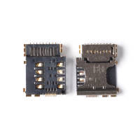 Коннектор SIM+MMC для Samsung i8552/i8262/i8580/G350E
